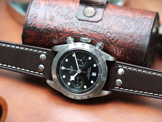 The Columbus Genuine Leather British Military Watch Strap - Built for adventure