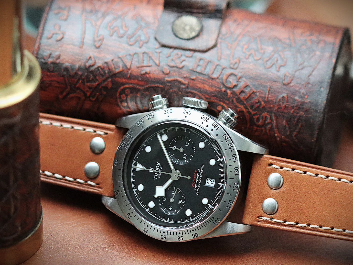 The Columbus Genuine Leather British Military Watch Strap - Built for adventure